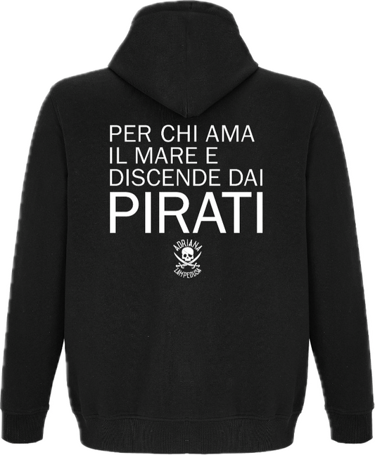 Felpa "Discendenti dei Pirati" – Edizione Galeone Adriana ⚓️🏴☠️